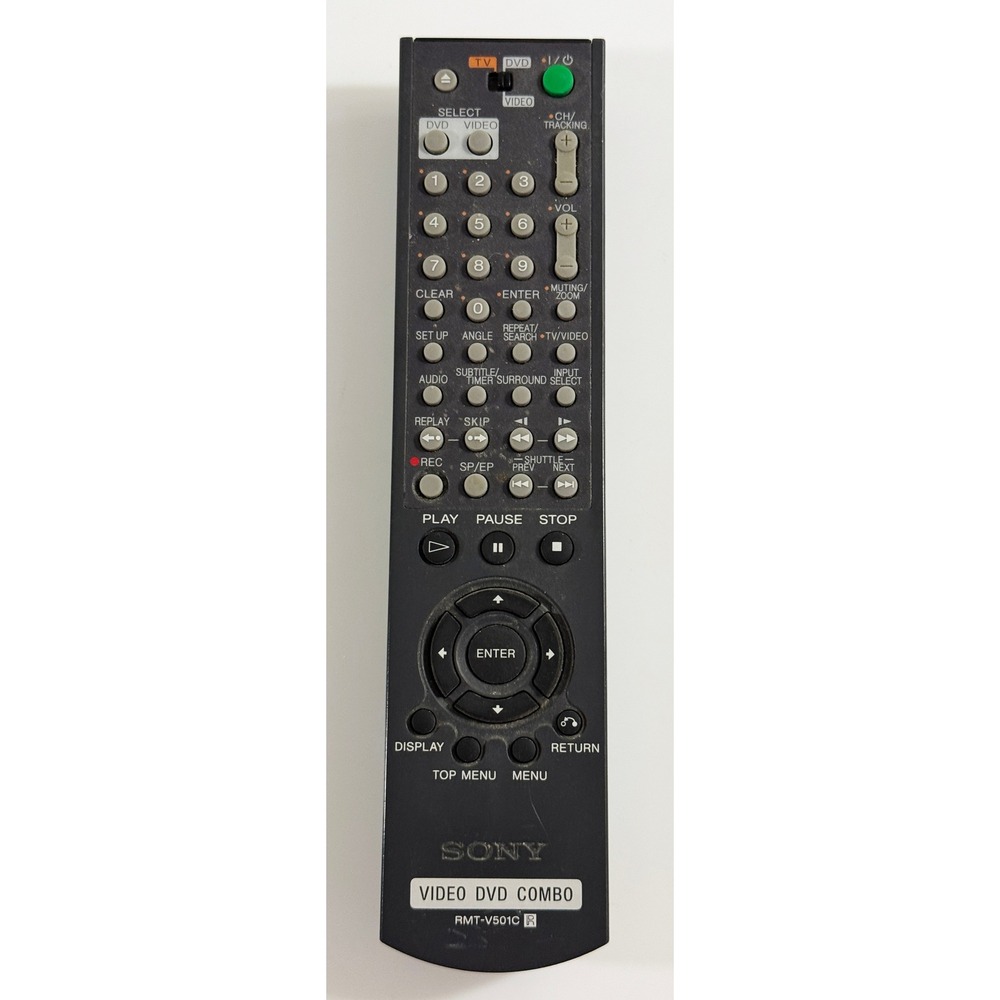 Sony Remote Control Black RMT-V501C Video DVD Combo Replacement